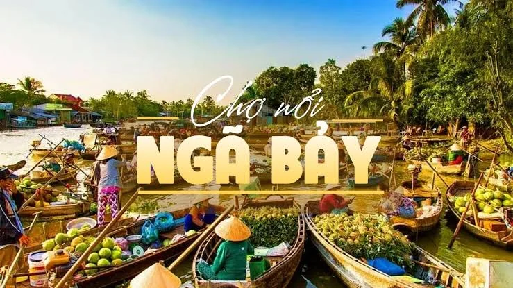 chợ nổi ngã bảy phụng hiệp