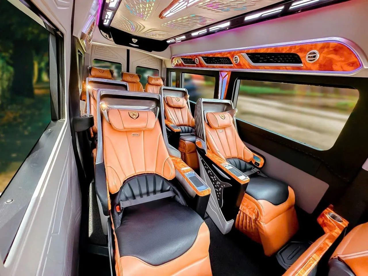 Nội thất xe Limousine 11 chỗ tại TPHCM