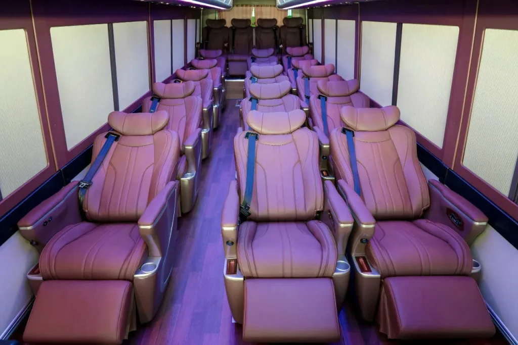nội thất limousine 18 chỗ