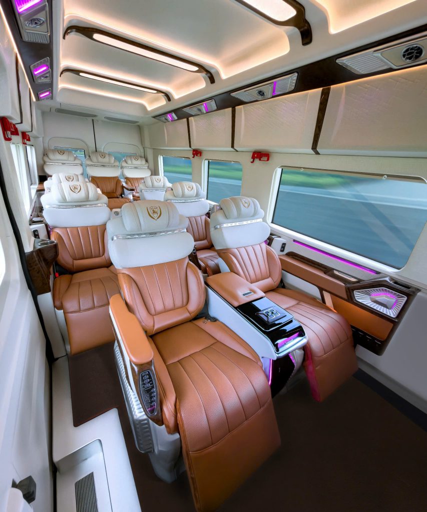 nội thất limousine 11 chỗ