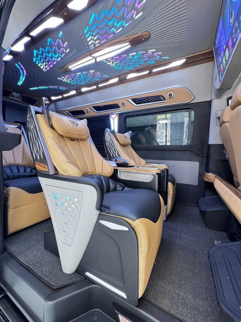 nội thất xe limousine 11 chỗ