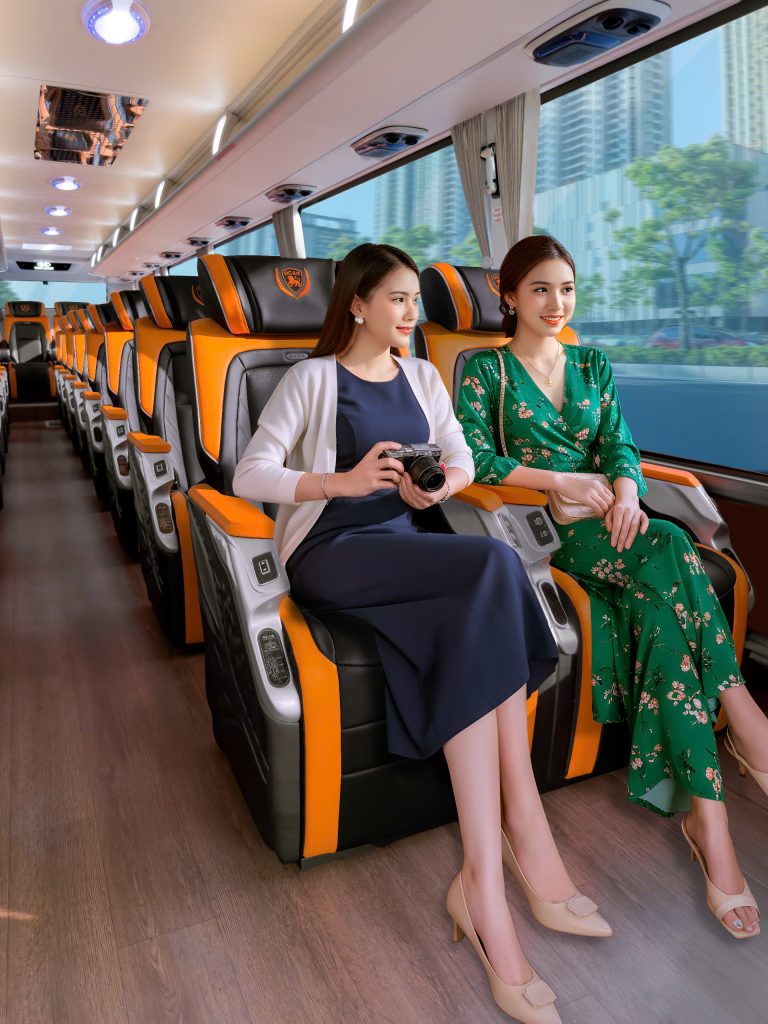 nội thất thuê xe limousine 22 chỗ đi quy nhơn