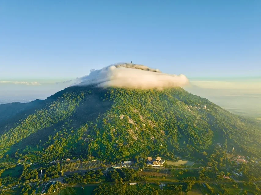 Cloud scenery at Ba Den Mountain in Tay Ninh