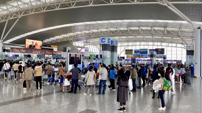 Terminal building at Noi Bai International Airport in Hanoi