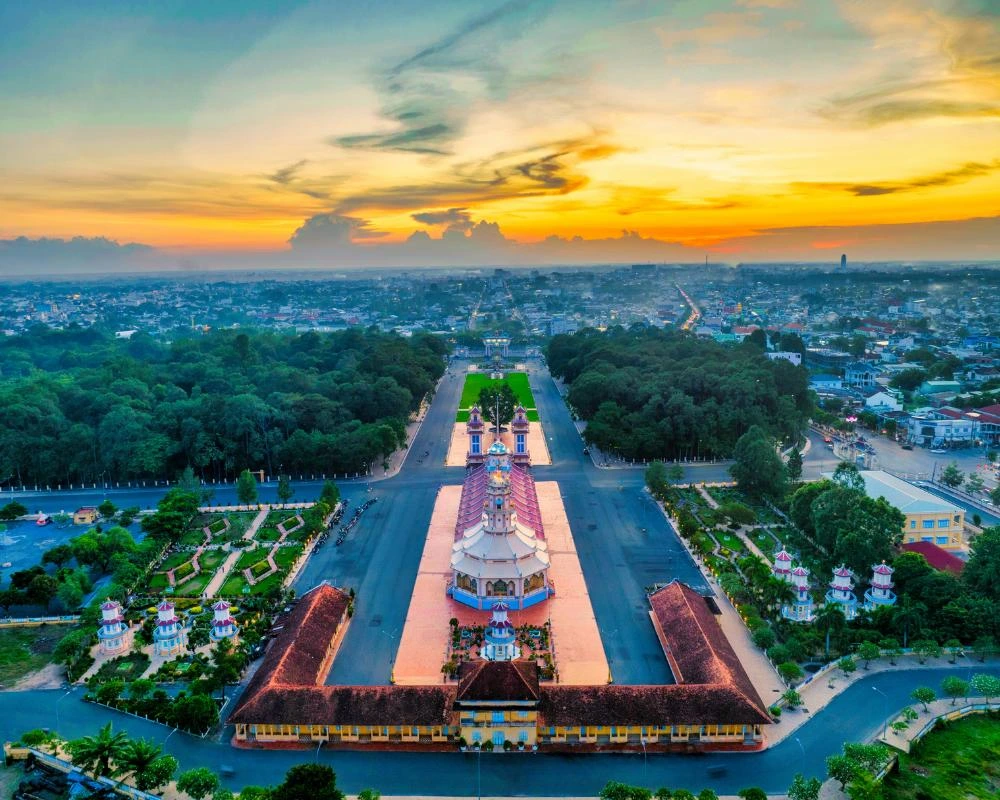 Cao Dai Temple in Tay Ninh